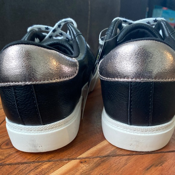 Art Class Glitter Sneakers Star Laces Casual Shoes Girls Women's Size 5 - Picture 9 of 13